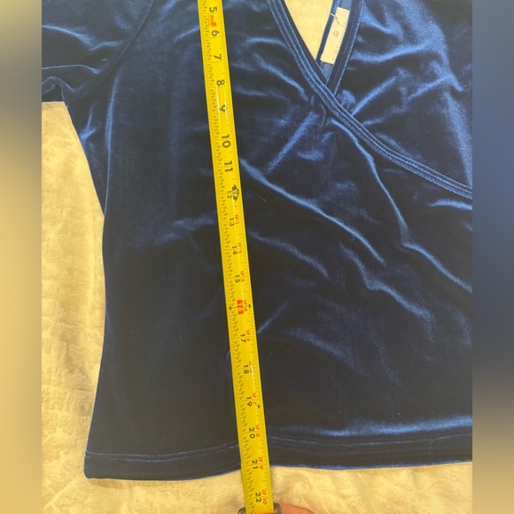 Soft surroundings Velvet Alyssa Knit Top blue - Picture 6 of 6